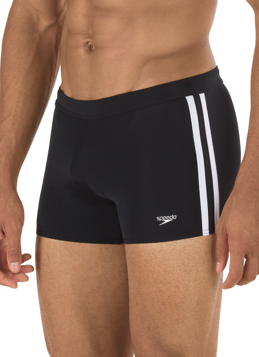 스피도 남성 쇼라인 스퀘어레그 숏사각 수영복 Speedo Black, L - 상품 이미지