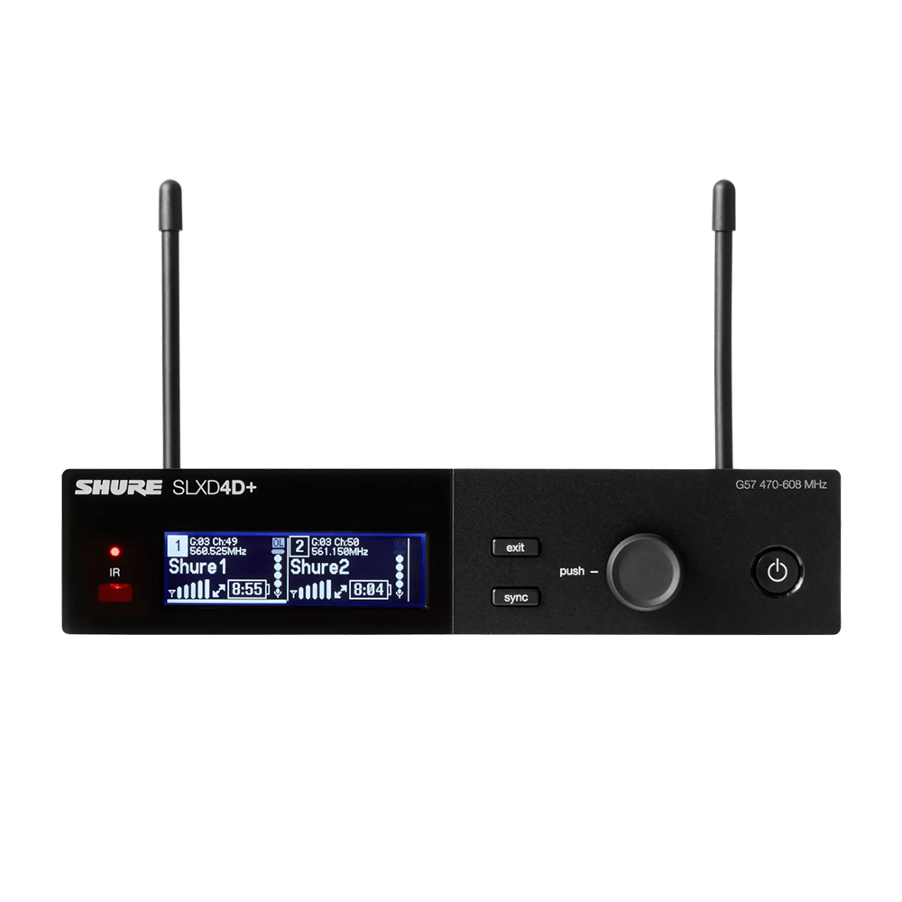 SHURE SLXD24D+/SM58 슈어 2채널 무선 핸드 마이크 세트 SLXD24D+/58 - 상세 이미지 3