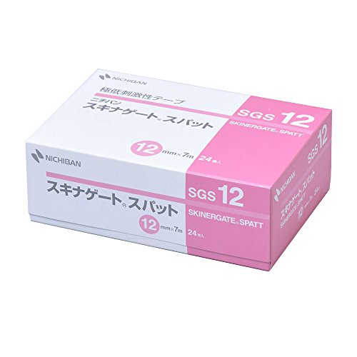 니치반 극저자극성 부직포 반창고 스키나게이트 스패트 12mm 폭 7m 길이 24롤입