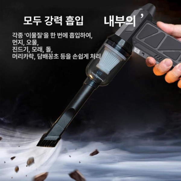 강력한 미니 송풍기 블랙 워리어 프로 A 0mah 다용도 세차 청소기 컴퓨터 주입기 부속품 퍼플 0mah - 상세 이미지 3