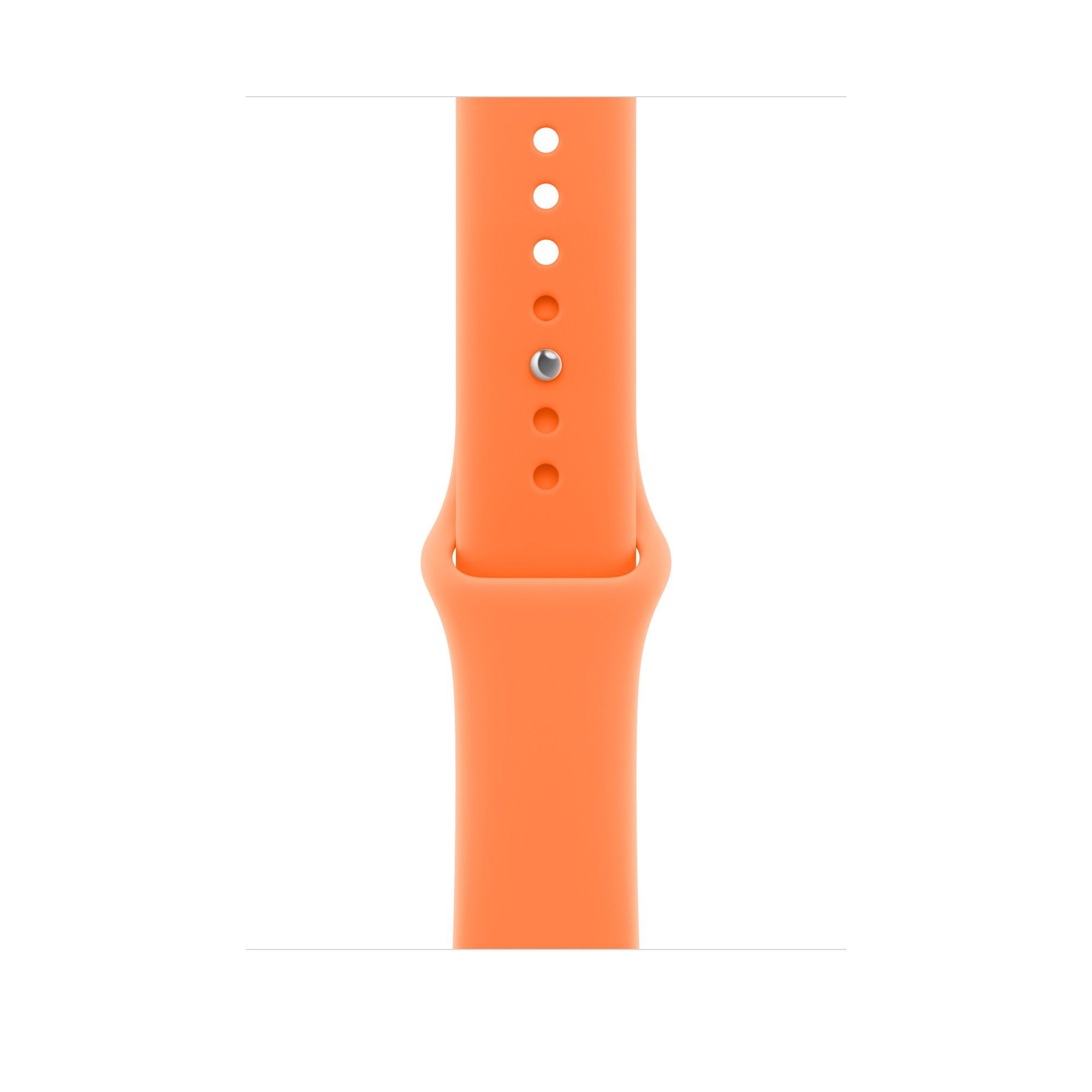 애플 정품 애플워치 스트랩 46mm 스포츠 밴드, M/L, 클레멘타인 - 상품 이미지
