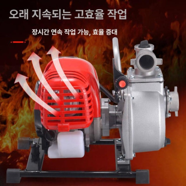 강력한 농업용 디젤 양수기 펌프 급수 모터 2행정 1인치 선물없음호스없음 1인치 펌프 본체 전기 없음 - 상세 이미지 3