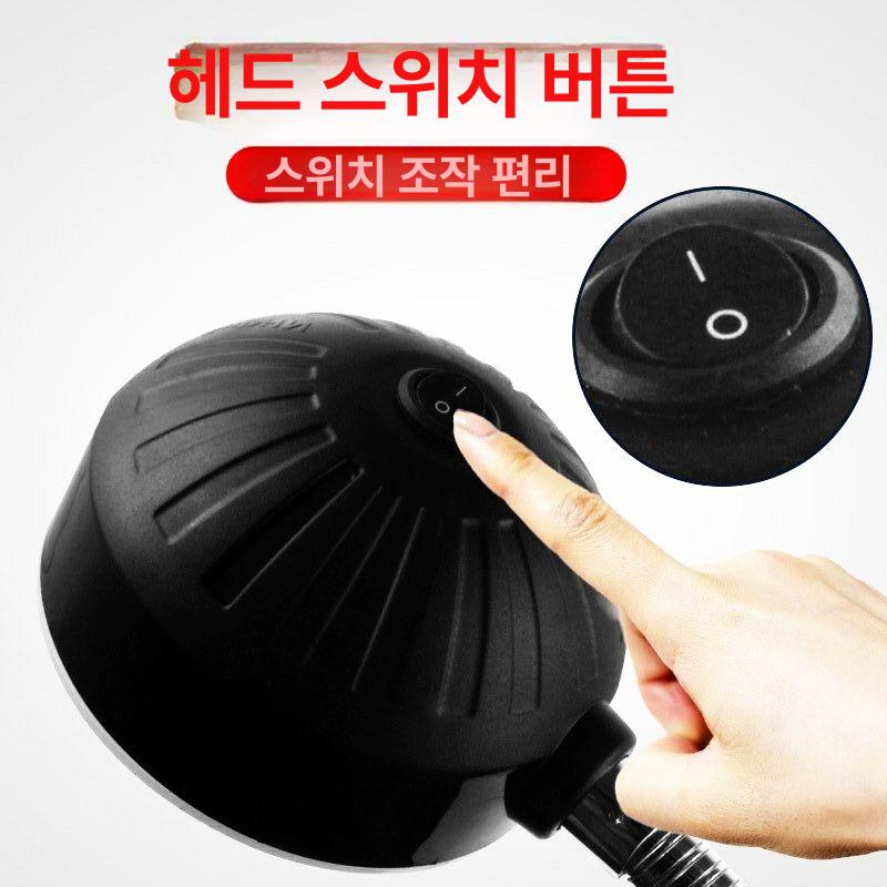 차량용 LED 자석 공작기계 램프 방수 차박용 작업등 원형 자석 베이스 8W 호스 300mm - 상세 이미지 4