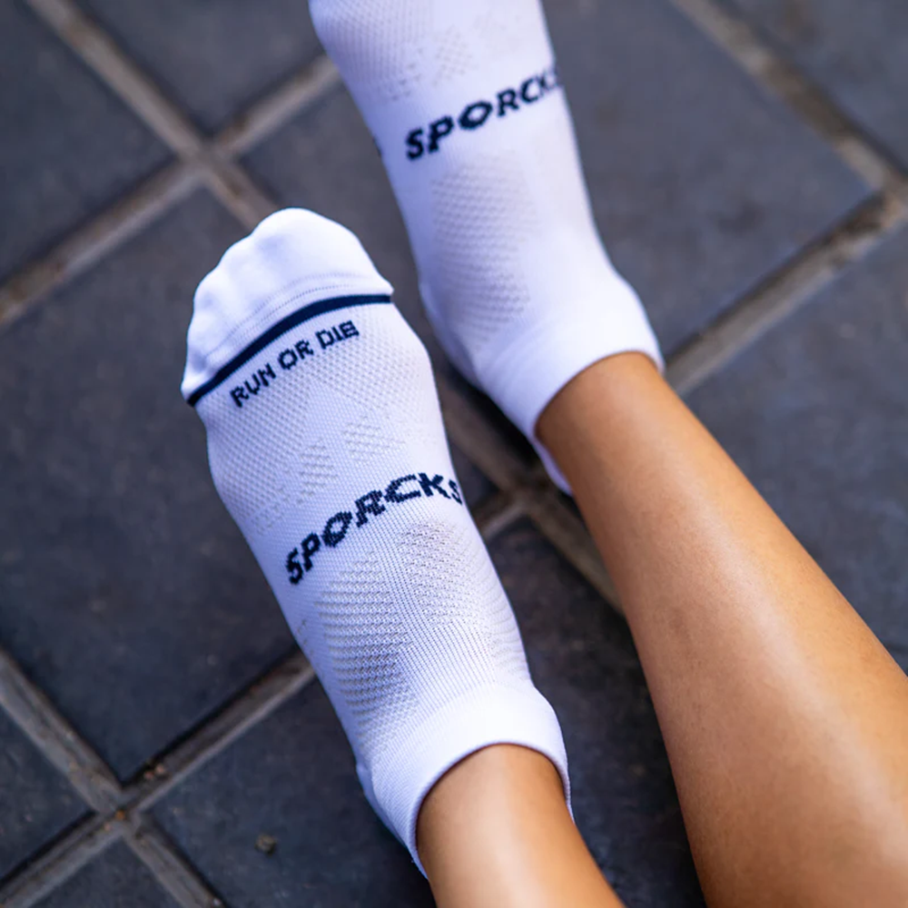 스포크스 러닝양말 로우컷 여름 마라톤 삭스 SPORCKS 화이트, M (255-270mm) - 상세 이미지 4