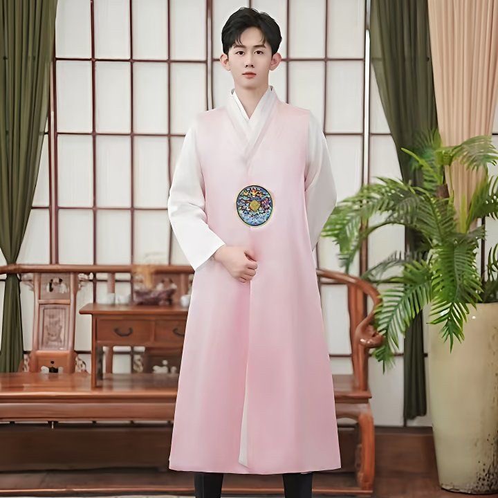 남성 전통 두루마기 쾌자 도포 한복 무대 공연 의상 행사용 의복 - 상세 이미지 4