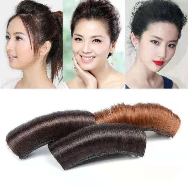 프리미엄 볼륨업 정수리 헤어뽕 속가발 미니 올림머리 연출 앞머리 보정 다크브라운10cm 라이트브라운 10cm - 상세 이미지 3