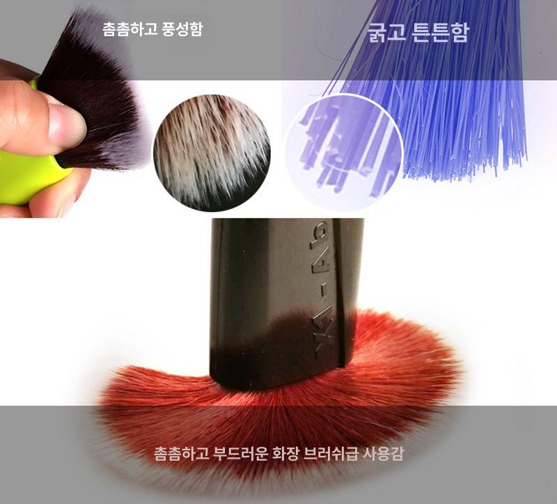 자동차 내장 먼지 에어콘 송풍구 제거 브러시 틈새 더블헤드 브러시 블루 1개 - 상세 이미지 4