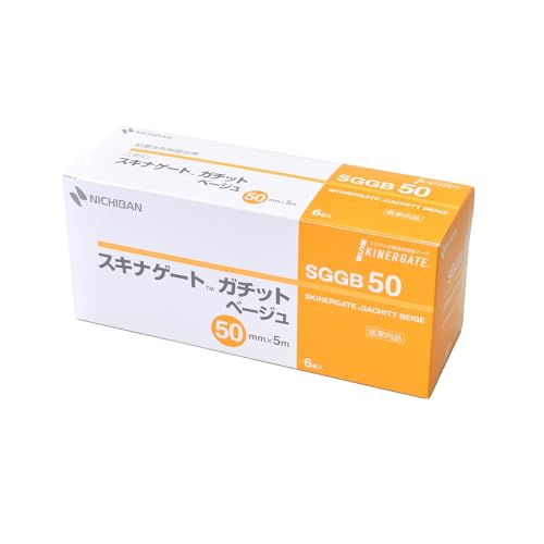 니치반 스키나게이트 가치트 베이지 50mmX5m SGGB50 저자극 고정력 피부 친화적