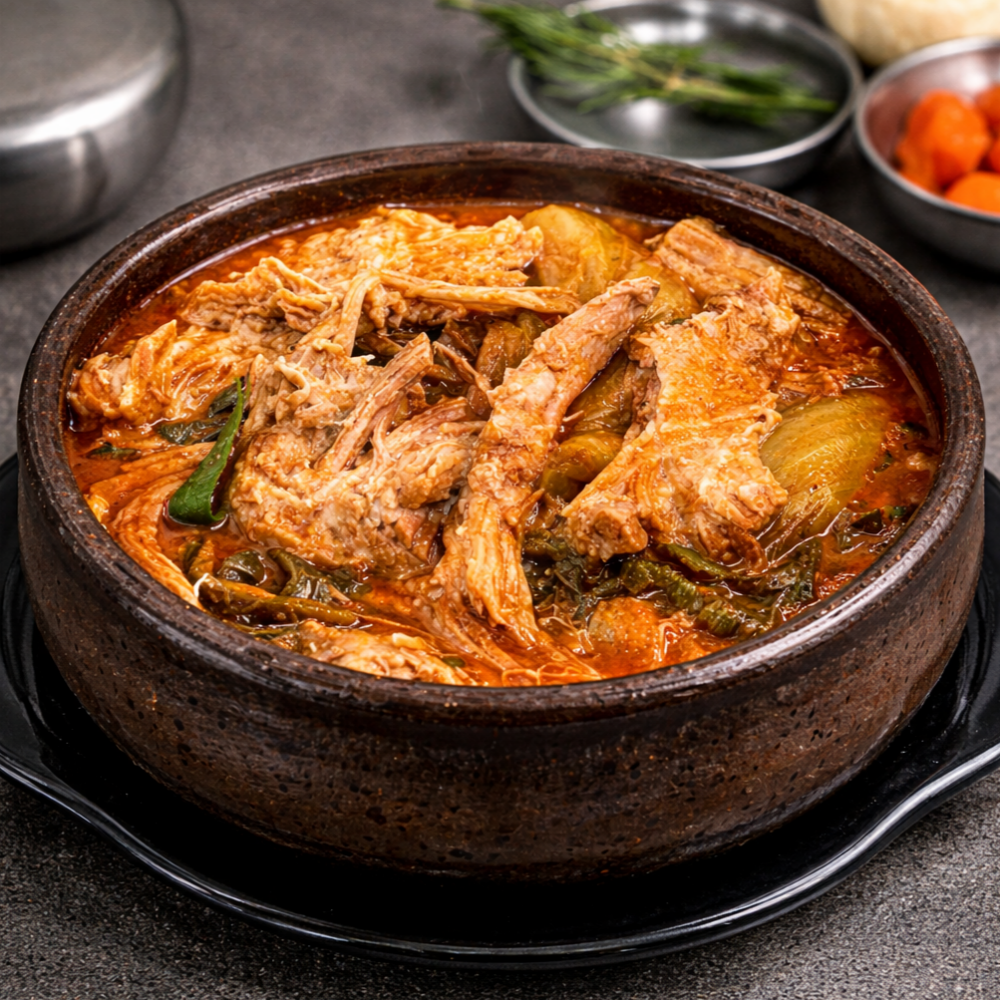 퇴근밥상 순살 뼈해장국 시래기 우거지 뼈없는 감자탕 1인분 630g - 상세 이미지 4