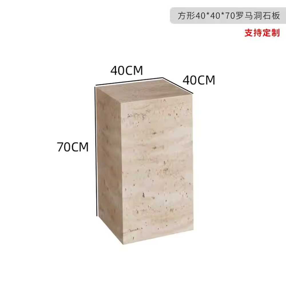 사각 전시대 나무색 스튜디오 사무실 진열대 박스 정사각형 30x30x50cm 이미지 6