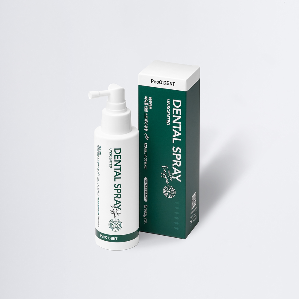 [고양이의 날] 페토덴트 강아지 고양이 반려동물 바이옴 덴탈 스프레이 치약 무향 120ml - 상품 이미지