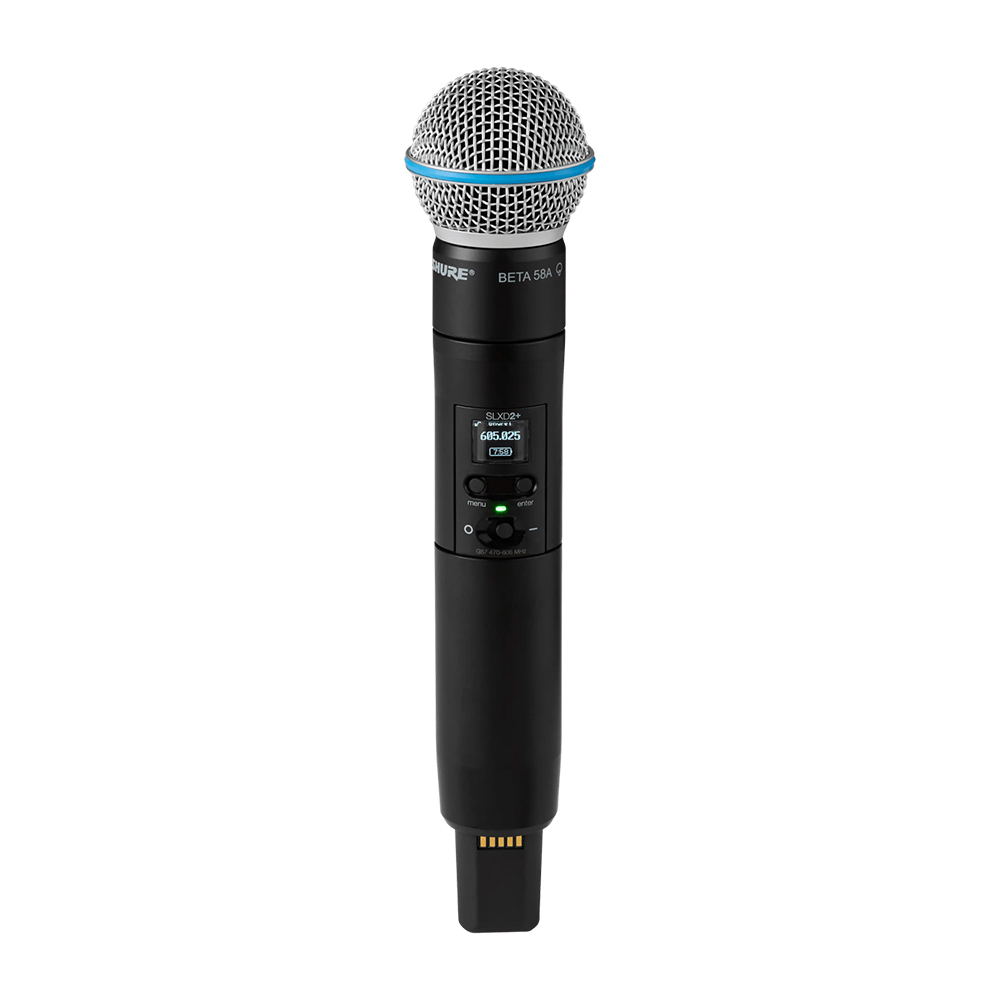 SHURE SLXD24D+/BETA58 슈어 2채널 무선 핸드 마이크 세트 SLXD24D+/B58 이미지 6
