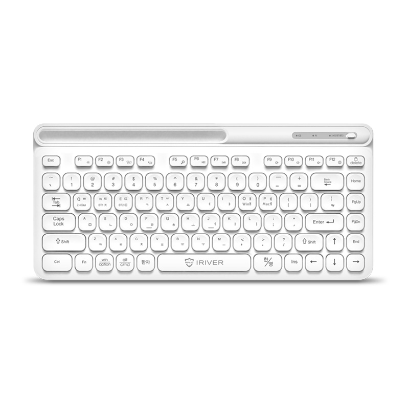 아이리버 무선 블루투스 IPAD 키보드 갤럭시 태블릿 노트북 화이트 키스킨포함, 멤브레인 - 상세 이미지 5
