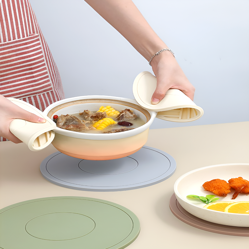 또와여샵 실리콘 냄비받침 보관랙 세트 뚝배기받침대 - 상세 이미지 2