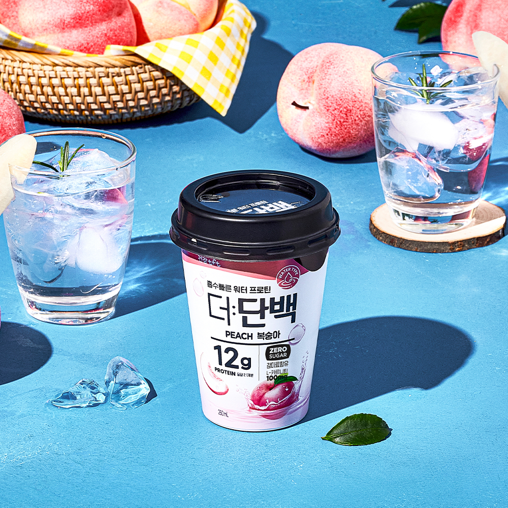 빙그레 더단백 워터 프로틴 복숭아 250ml 10개 단백질 음료 이미지 3