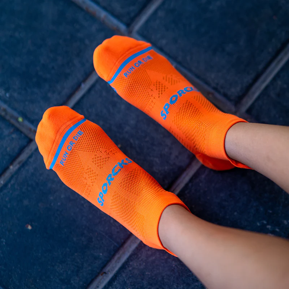 스포크스 러닝양말 로우컷 여름 마라톤 삭스 SPORCKS 오렌지, S (235-255mm) - 상세 이미지 2