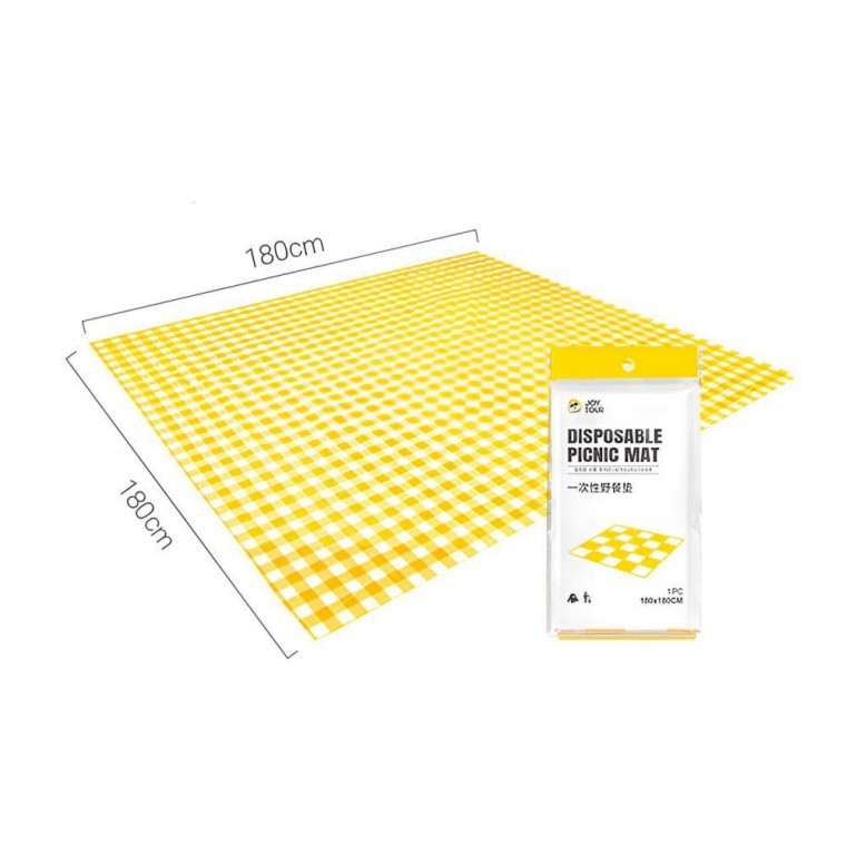 지니몰 체크무늬 방수 식탁보 캠핑용 돗자리 매트 겸용 6인용 다용도 4인용