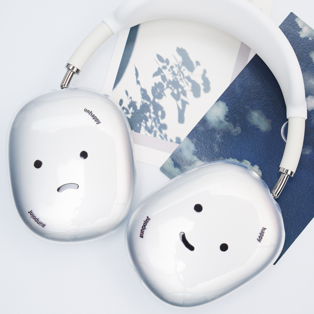 우먼스9999 에어팟맥스 케이스 커버 Airpods Max 하트 투명 이어컵 완벽 호환 - 상세 이미지 3