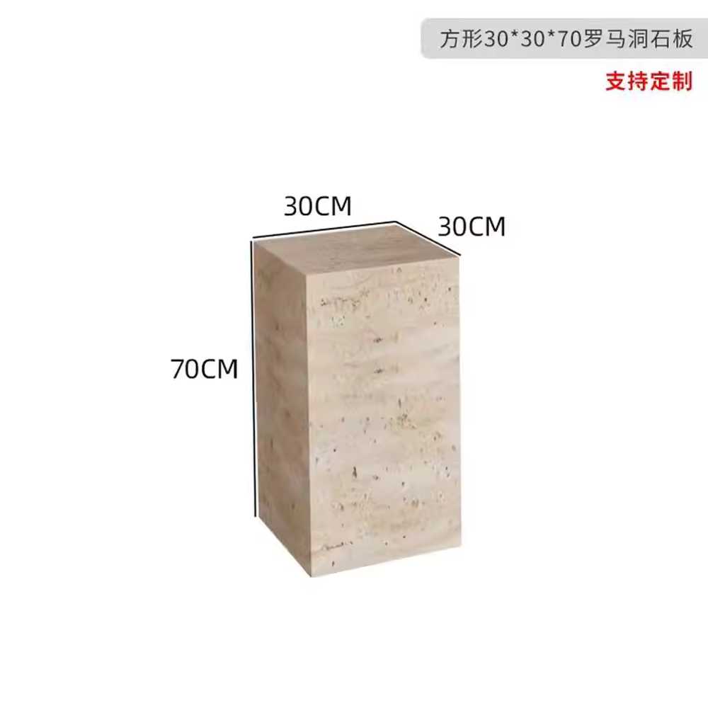 사각 전시대 나무색 스튜디오 사무실 진열대 박스 정사각형 30x30x50cm 이미지 7