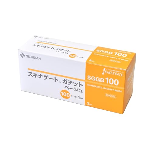 니치반 스키나게이트 가치트 베이지 100mmX5m SGGB100 저자극 고정력 피부에 순한