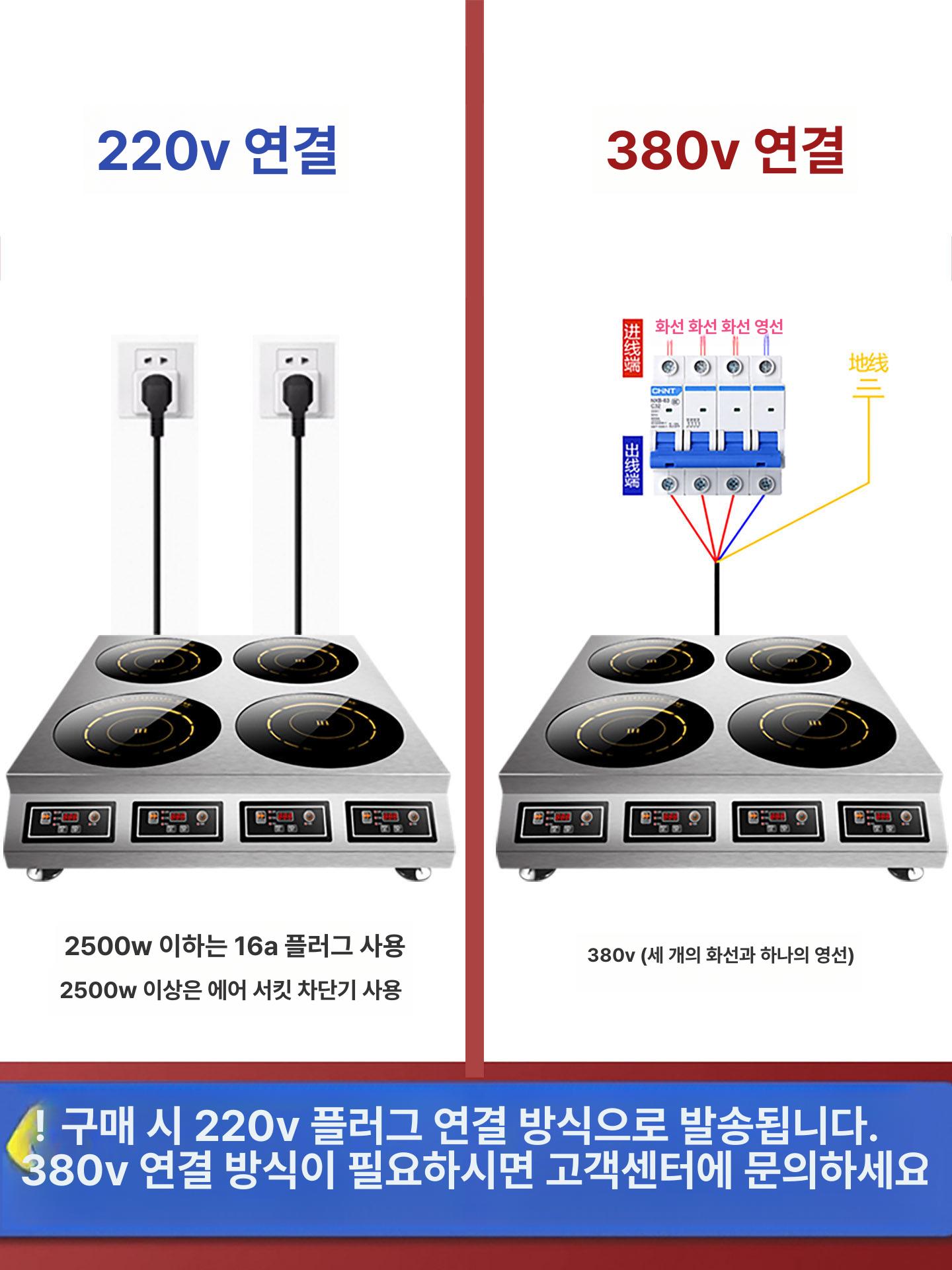 업소용 식당용 멀티스토브 뷔페용 급식용 테이블형 고화력 더블 1500W 3000W - 상세 이미지 5