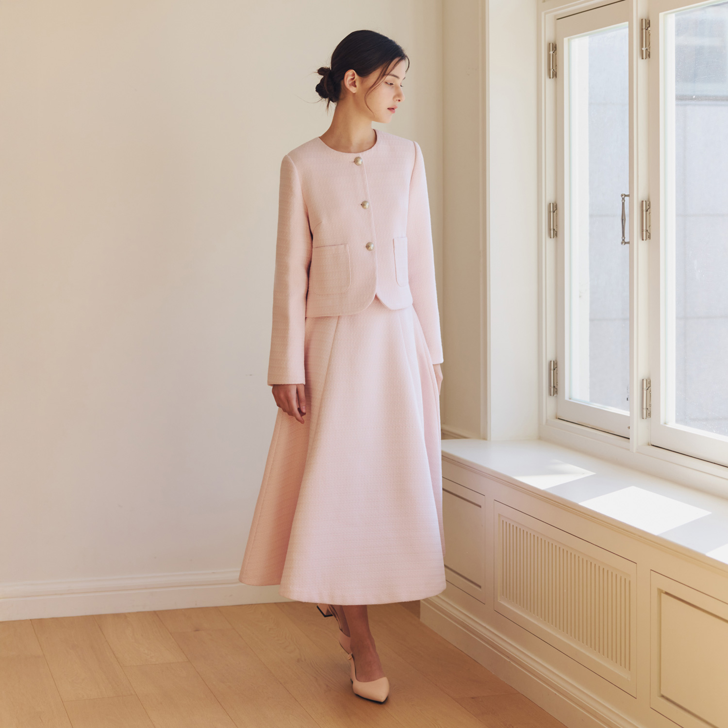 [제로스트릿][4컬러] 크리미 트위드 롱 스커트 CREAMY TWEED LONG SKIRT - 상세 이미지 2