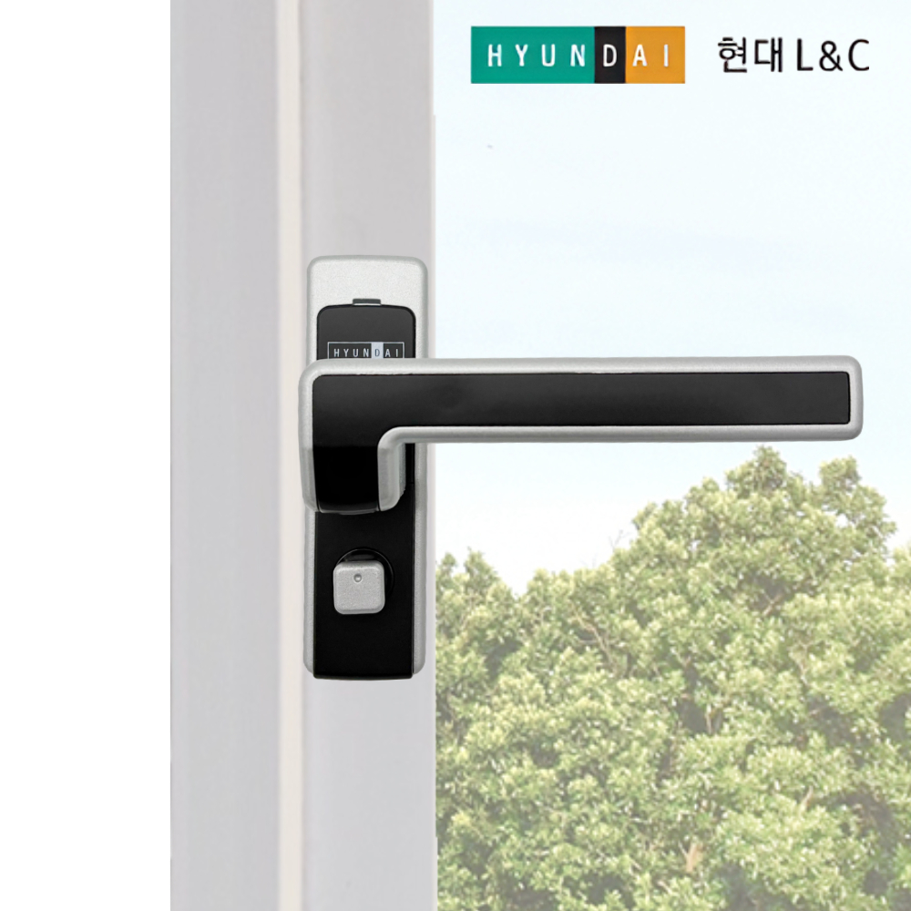 현대엘앤씨 터닝도어손잡이 H-151 한화 터닝도어핸들 다용도실 세탁실 베란다 주방 발코니