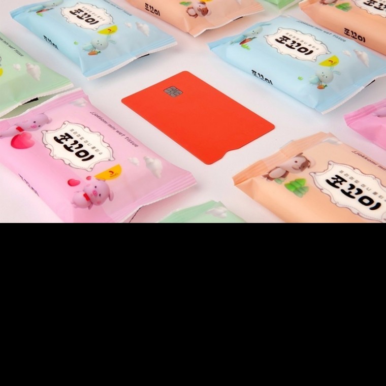 지니몰 쪼꼬미 휴대용 미니 물티슈 90팩 평량55g