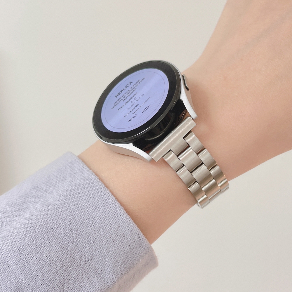 우먼스9999 갤럭시워치 7 스트랩 슬림 메탈 갤워치 6 5 4 클래식 액티브2 호환 밴드 시계줄 제품 이미지