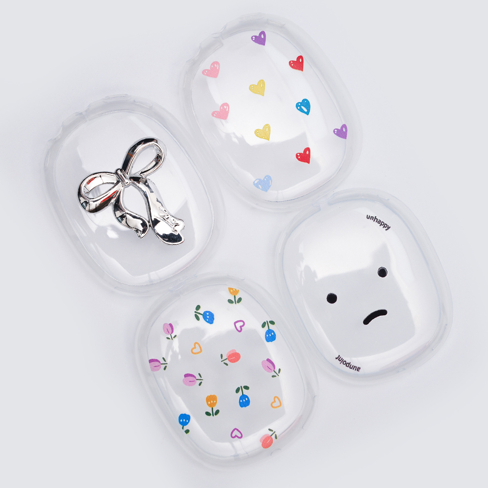 우먼스9999 에어팟맥스 케이스 커버 Airpods Max 하트 투명 이어컵 완벽 호환 - 상세 이미지 5