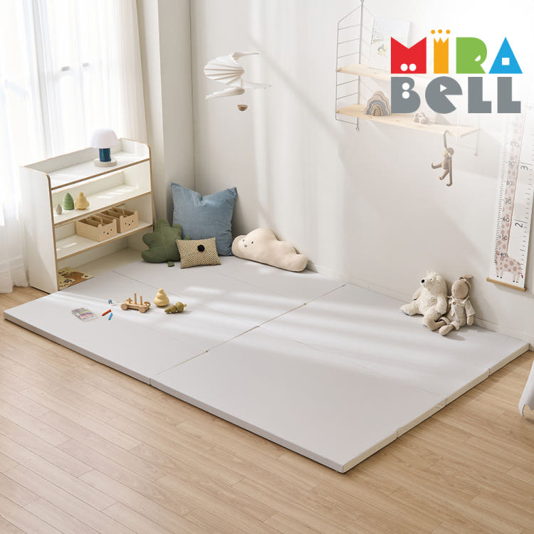 미라벨 엘린 아기 유아 거실 층간소음 놀이방4단 항균형 매트 120x160 3color