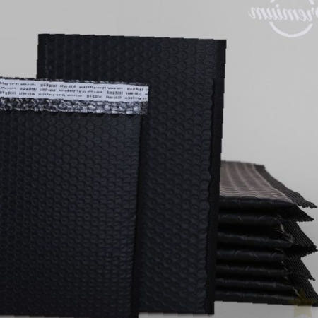 블랙 에어캡봉투 10p 18x23cm 3호 택배포장 완충 안전봉투 무광