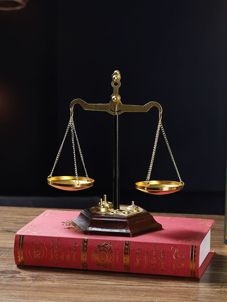 변호사 저울 판사 소품 사무실 법 선물 빈티지 대형 - 상세 이미지 2