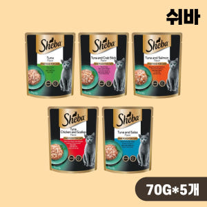 쉬바 주식 파우치 고양이 습식사료 5종 콤보, 70g, 5개 솔직 후기 | 실제 사용자 리뷰 총정리 - 상품 이미지 1