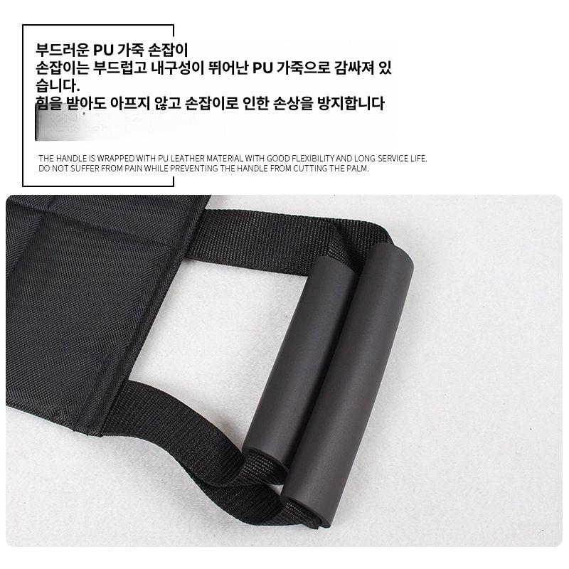 침대 환자 이동 벨트 보조 운반 들것 노인 리프트 슬링 블랙 L급 두꺼워진 보강형 - 상세 이미지 4