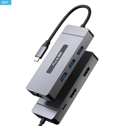 넥스트유 7in1 멀티허브 HDMi 2포트 듀얼 USB 3.0 맥PC - 상세 이미지 3