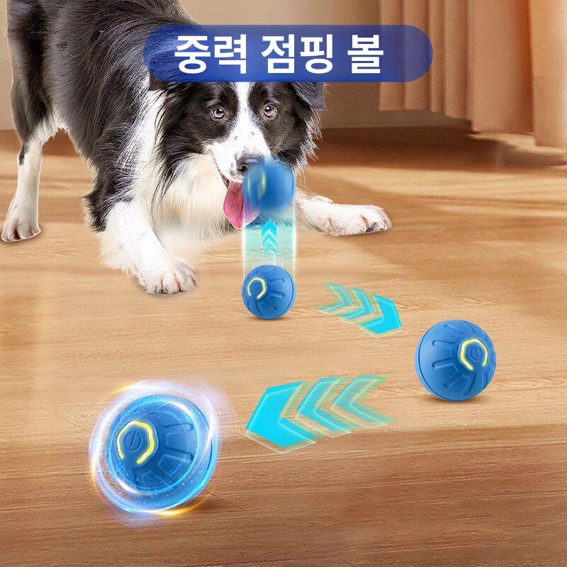 고양이 장난감 자동캣볼 움직이는 캣토이 야광 충전형 자동 물고기 공 - 상세 이미지 5