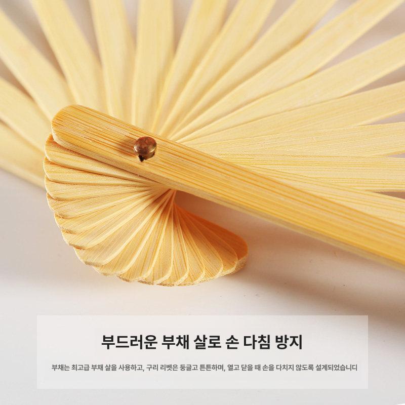 8인치 학예회 미니부채 1쌍 무용 숏부채 16골 워십 프리미엄 어린이용 8인치 진분홍 왼손 - 상세 이미지 5