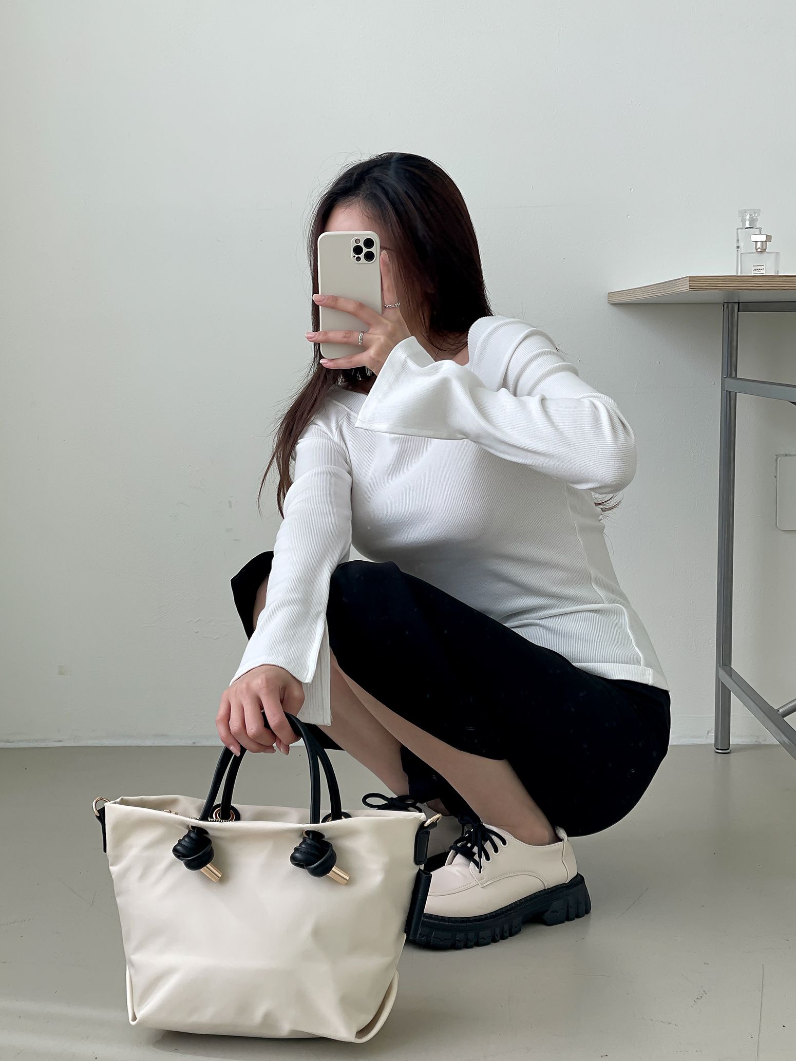 매듭 포인트 소프트 토트백 [4COLOR] 이미지 8