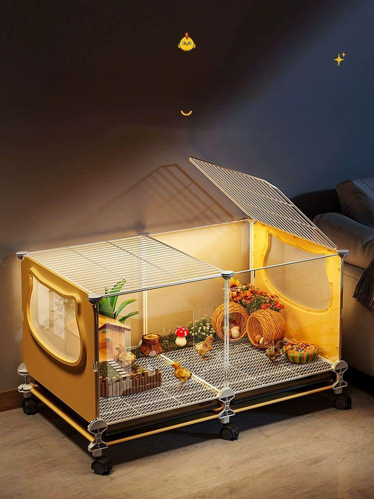 메추리 키우기 병아리 사육장 하우스 집 75x39x45 6-8마리 - 상품 이미지
