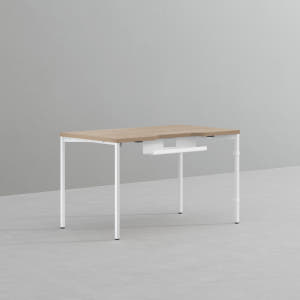 데스커 컴퓨터 책상 2.0 1200x700mm, 메이플+화이트 솔직 후기 | 실제 배치 사진 포함 - 상품 이미지 1