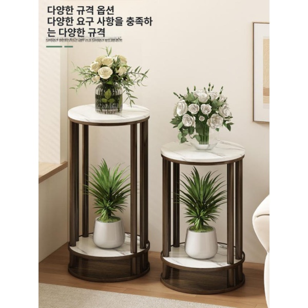 모던 원목 이동식 화분 진열대 거실 발코니 티 소형 48cm 정리대 다육이 티 소형 48cm - 상세 이미지 5
