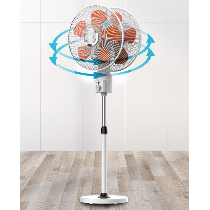 360도 더블헤드 선풍기 50cm 산업용 키높이 양면 스탠드선풍기 이미지 6