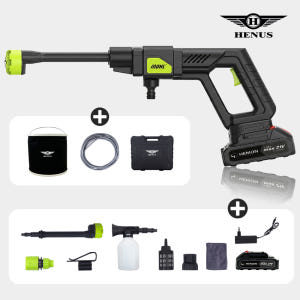 헤누스 뉴 그린 고압세척기 무선 고압세차기 휴대용 충전식 개봉기 | 실사용 후기 - 상품 이미지 1