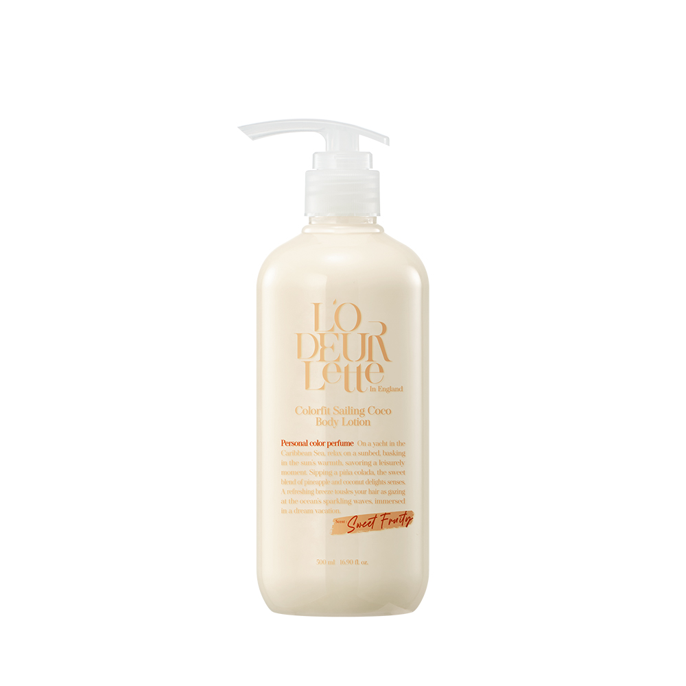 로더렛 컬러핏 퍼퓸 바디로션 세일링 코코, 500ml, 1개 - 상품 이미지