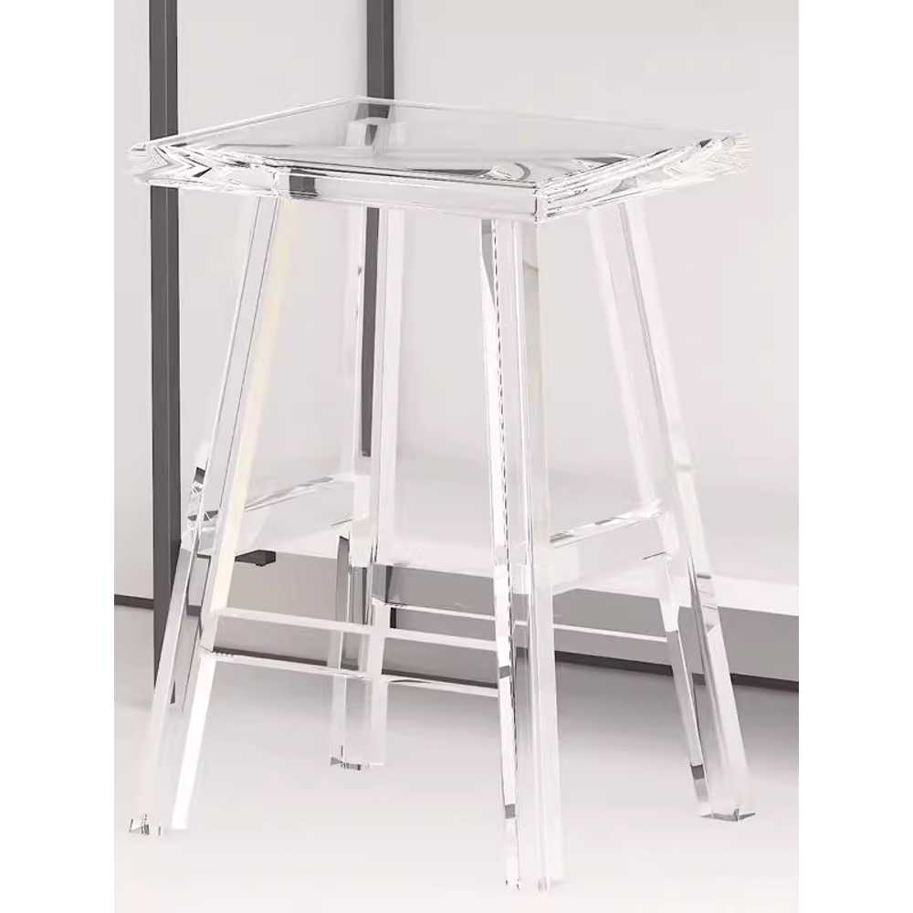 아크릴 바 의자 가정용 투명 용 아일랜드 인테리어 체어 45cm - 상세 이미지 5