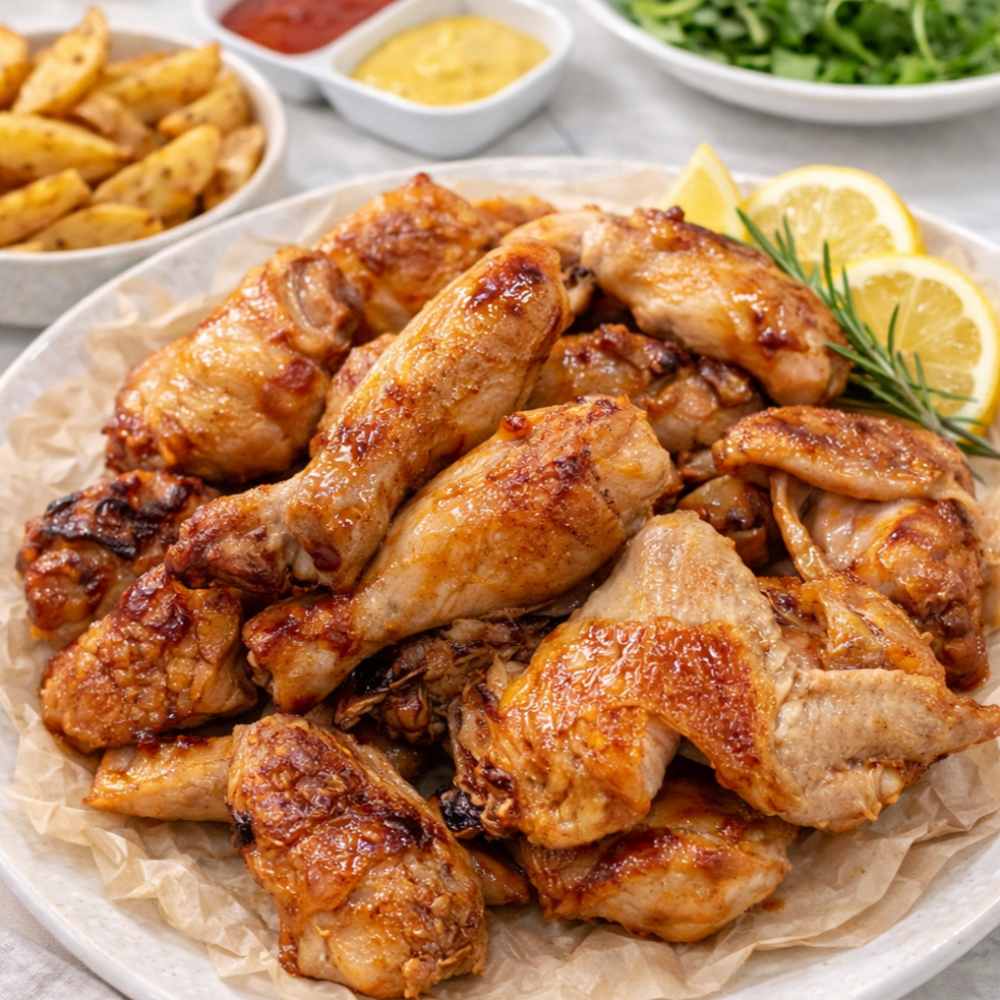 퇴근밥상 국내산 에어프라이어 치킨 로스트 한마리 치킨 900g - 상품 이미지
