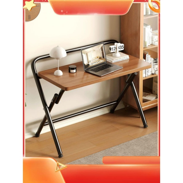 스마트 컴팩트 테이블 겸상 80x50x72 딥월넛 블랙 미니 접이식 책상 이동식 간편 조립 클래식 접이식 60 x 40 월넛 블랙 - 상품 이미지