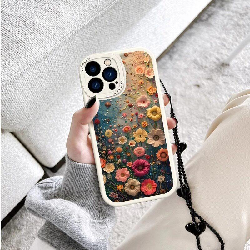 아이폰17프로맥스 보호 꽃밭 플라워케이스 다크 나이트 그린 iPhone 17 Pro Max - 상세 이미지 3