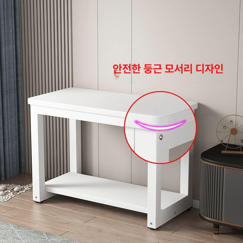 축양장 어항 받침대 광폭 다이 선반 2자 거실 수조 화이트 프레임 + 웜화이트 50x35x70cm - 상세 이미지 2